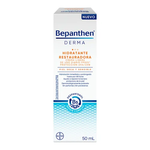 Bepanthen Derma Crema Facial De Día Fps 25 De Uso Diario Con 50 Ml
