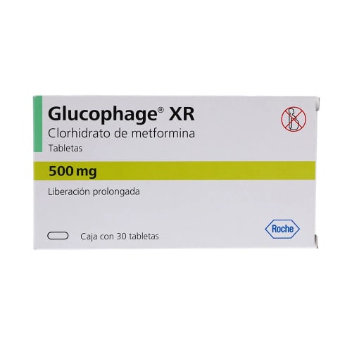 Comprar Glucophage Xr 500 Mg Con 30 Tabletas