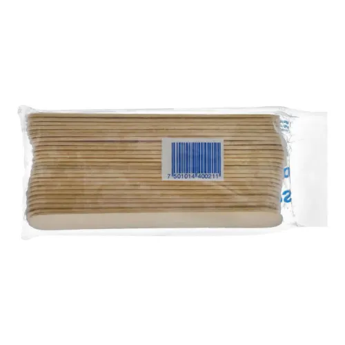 Abatelenguas de madera pingüino 25pzas