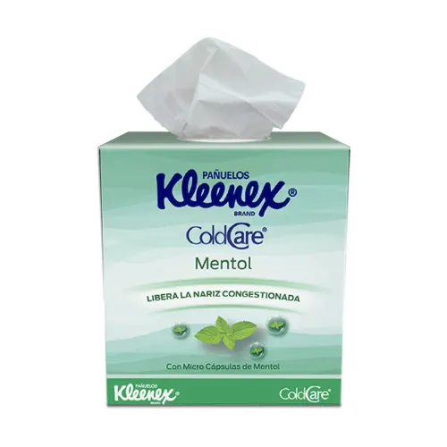 Pañuelos Desechables Kleenex Mentol, 60 pzas.