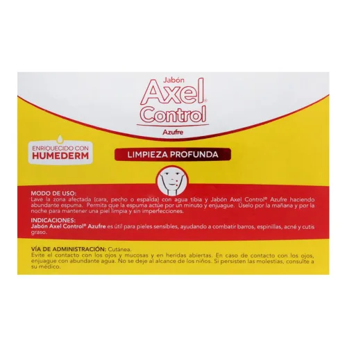 Comprar Axel Control Azufre Jabón 125G