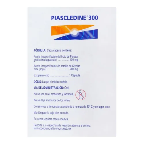 Piascledine 300, 100/200 Mg Con 30 Cápsulas