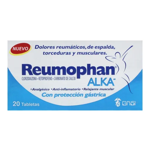 Reumophan Alka Con Protección Gástrica 20 Tabletas