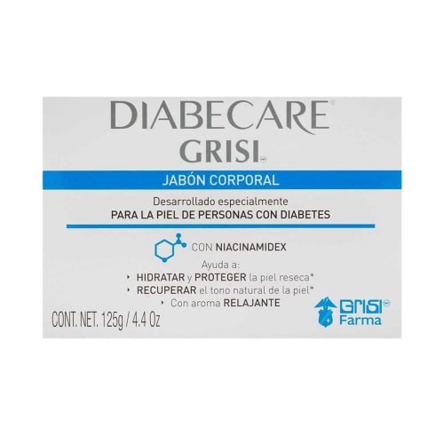 Comprar Grisi Diabecare Jabón Corporal Para Personas Con Diabetes Barra 125 Gr