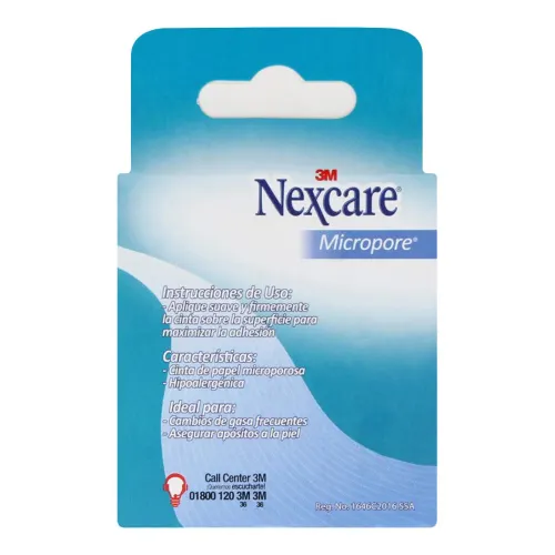 Comprar Nexcare Micropore Blanca De 2.5Cmx5M Con 1 Pieza