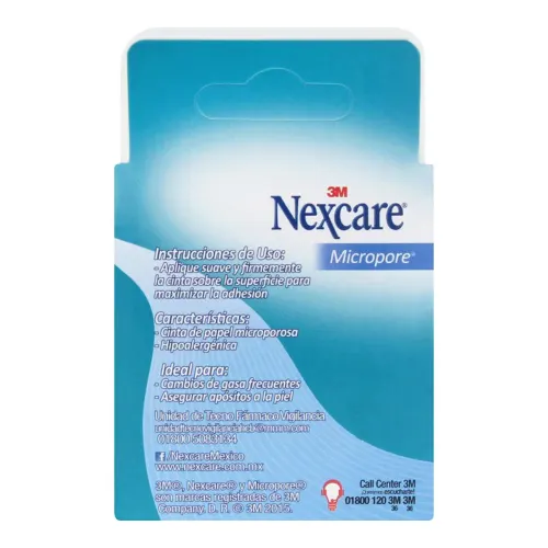 Comprar Nexcare Micropore Blanca De 1.25Cmx5M Con 1 Pieza