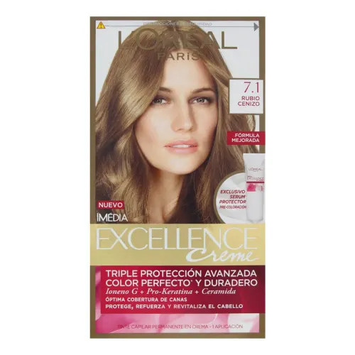 Comprar L'Oreal Tinte Imedia Excellence Rubio Cenizo Con 1 Pieza