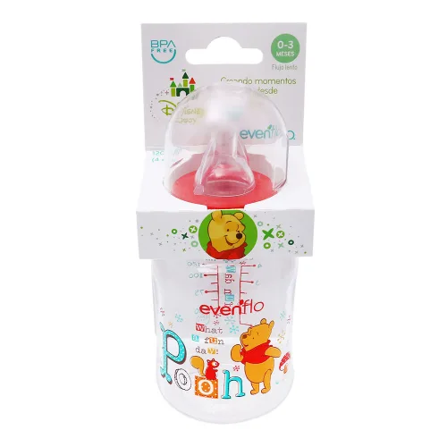 Evenflo Biberón Winnie Pooh 4 Oz Con 1 Pieza