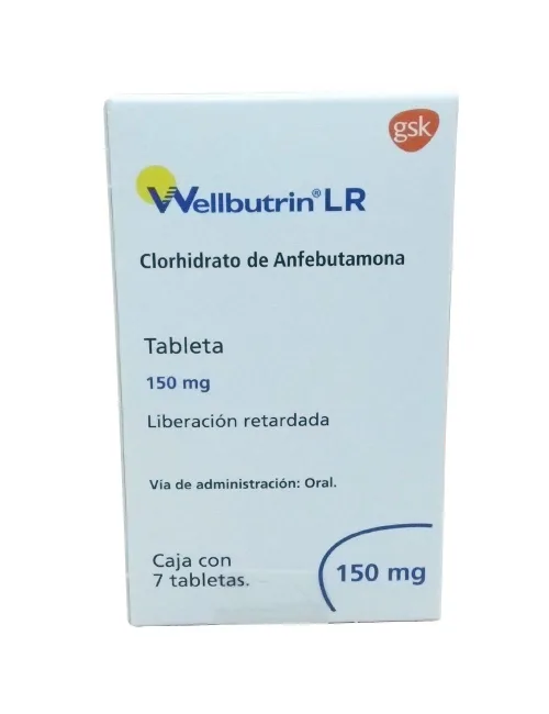 Comprar Wellbutrin Lr 150 Mg Con 7 Tabletas