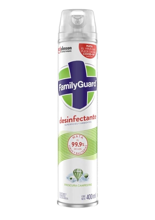 Comprar Family Guard Frescura Campestre Desinfectante En Aerosol Con 400 Ml