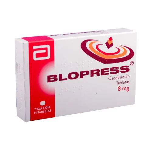 Comprar Blopress 8 Mg Con 14 Tabletas