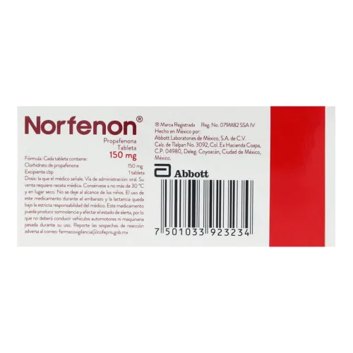 Comprar Norfenon 150 Mg Con 30 Tabletas