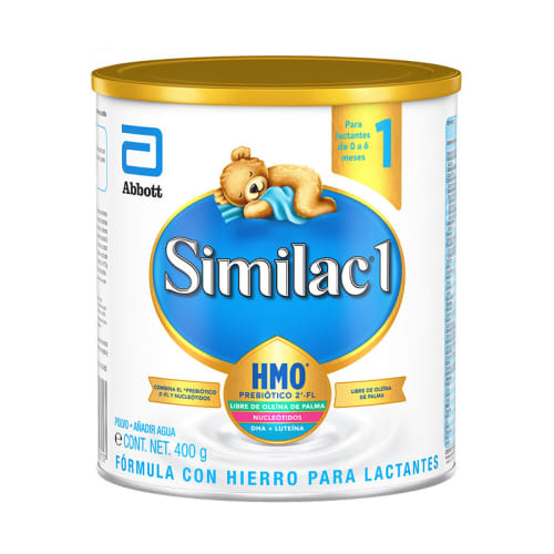 Comprar Similac Etapa 1 Fórmula Infantil Con Hmo  Dha Y Luteína Para Bebés De 0 A 6 Meses 400 Gr Lata