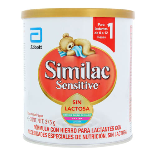 Comprar Similac Sensitive Etapa 1 Fórmula Infantil 0 A 12 Meses Polvo Con 375 Gr