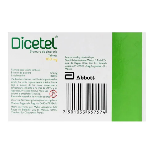 Comprar Dicetel 100 Mg Con 28 Tabletas