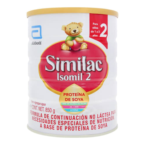 Comprar Isomil Etapa 2 Fórmula De Continuación Con Proteína De Soya Niños De 1 A 3 Años 850 Gr Lata