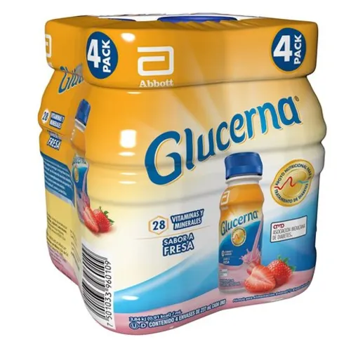 Glucerna sabor fresa 4 piezas precio