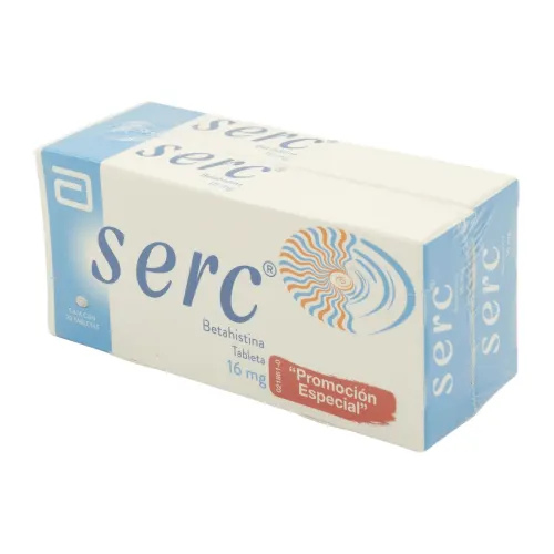 Comprar Serc 16 Mg Con 20 Tabletas Pack 2