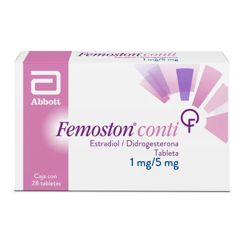 Femoston Conti Estradiol, Didrogesterona 1 Mg / 5 Mg Con 28 Tabletas