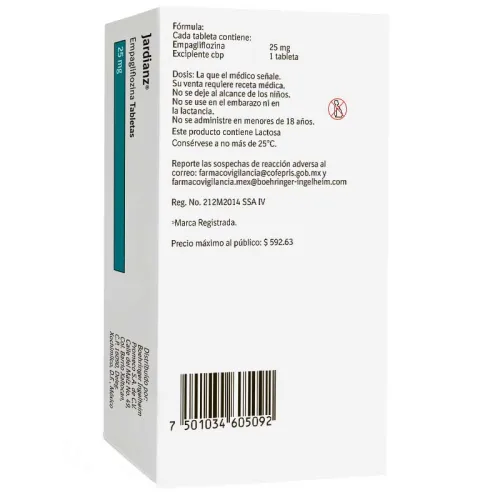 Jardianz 25 Mg Con 10 Tabletas