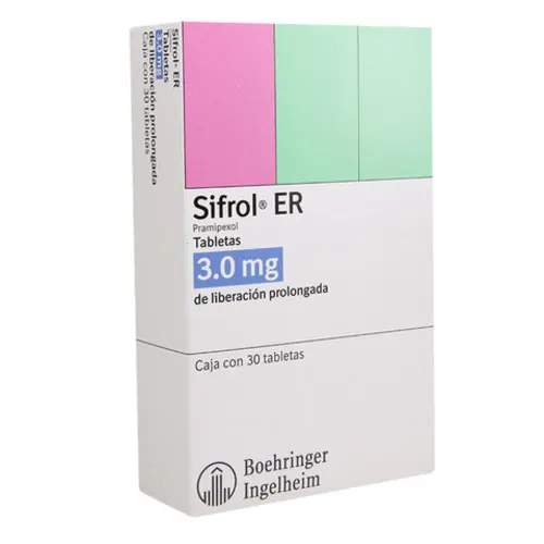Comprar Sifrol Er 3 Mg Con 30 Tabletas Liberación Prolongada