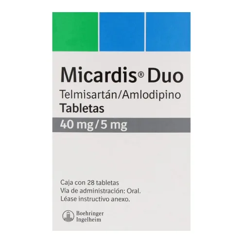 Comprar Micardis Duo 40/5 Mg Con 28 Tabletas