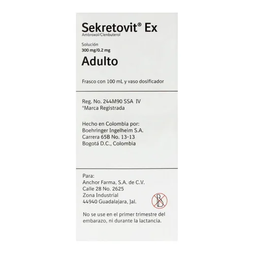 Comprar Sekretovit Ex 300/0.2 Mg Solución Con 100 Ml