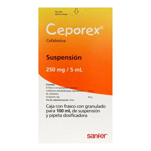 Comprar Ceporex 250 Mg Suspensión Granulado Con 100 Ml