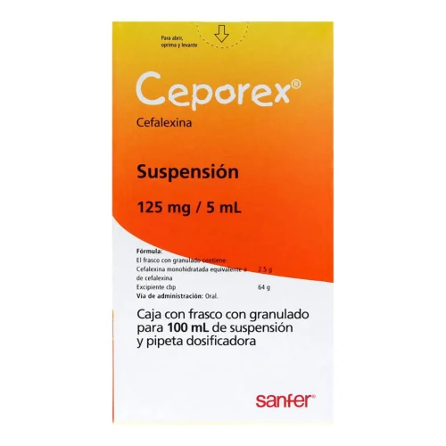 Comprar Ceporex 125 Mg Granulado Para 100 Ml De Suspensión