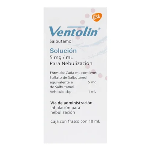 Comprar Ventolin 5 Mg Solución Para Inhalación Con 10 Ml