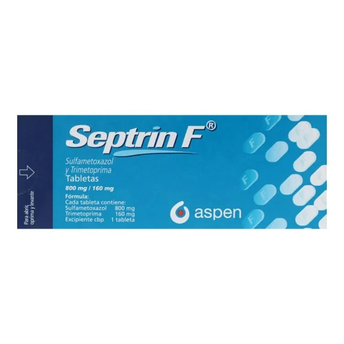 Septrin F Sulfametoxazol Trimetoprima 160/800 Mg Con 14 Tabletas