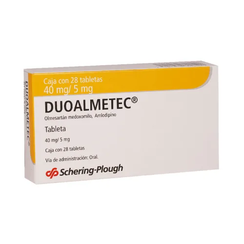 Duoalmetec 40/5 Mg Con 28 Tabletas