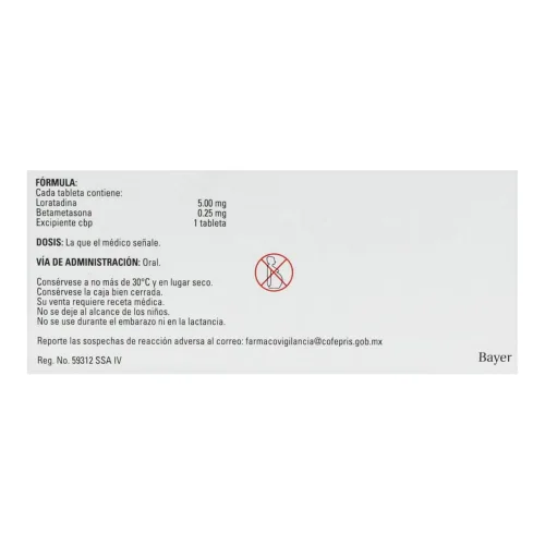 Celestamine Ns 5/0.25 Mg Con 10 Tabletas