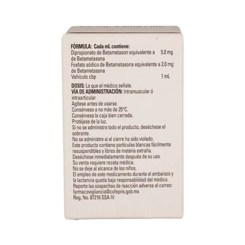 Diprospan 5/2 Mg Suspensión Inyectable Frasco Con Ámpula