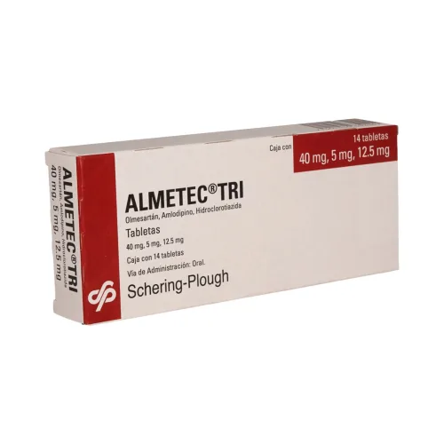 Almetec-Tri 40/5/12.5 Mg Con 14 Tabletas