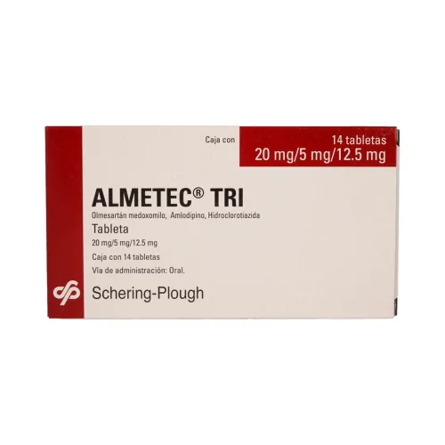 Comprar Almetec-Tri 20/5/12.5 Mg Con 14 Tabletas