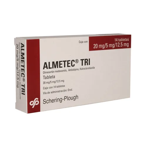 Comprar Almetec-Tri 20/5/12.5 Mg Con 14 Tabletas