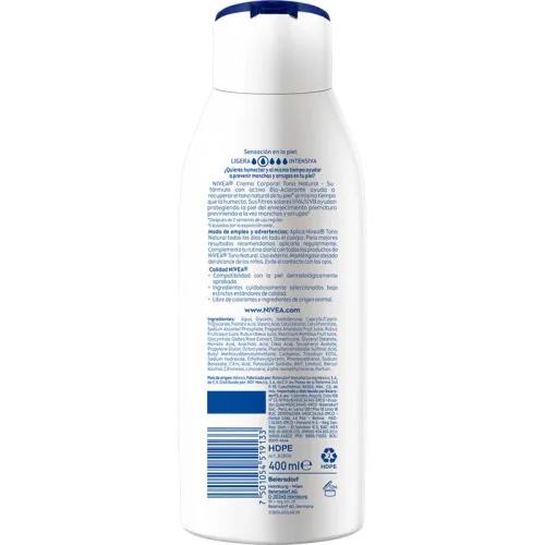 Comprar Nivea Crema Corporal Tono Natural 48H Protección Y Humectación 400 Ml