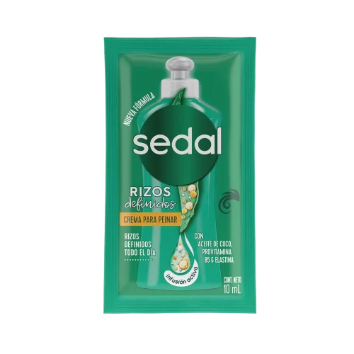 Sedal Rizos Definidos Crema Para Peinar Con 24 Sobres De 10 Ml