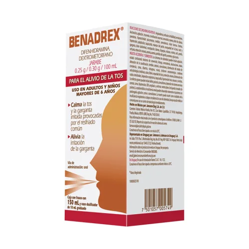 Comprar Benadrex 0.25/0.30 G Con 150 Ml Jarabe