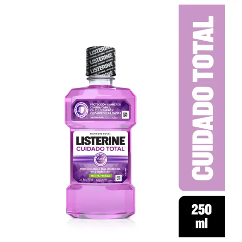 Comprar Listerine Cuidado Total Enjuague Bucal Sabor Menta Fresca 250 Ml