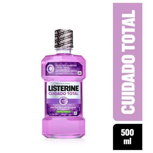 Comprar Listerine Cuidado Total Enjuague Bucal Sabor Menta Fresca 500 Ml