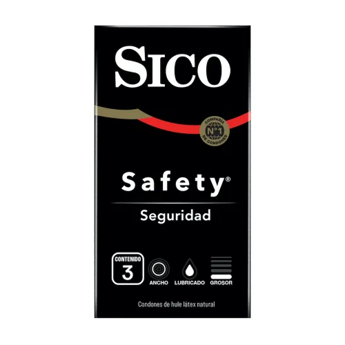 Comprar Sico Safety Condones De Látex 3 Piezas