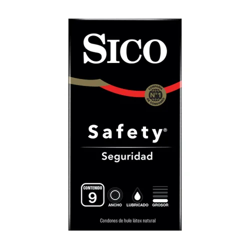 Comprar Sico Safety Condones De Látex 9 Piezas