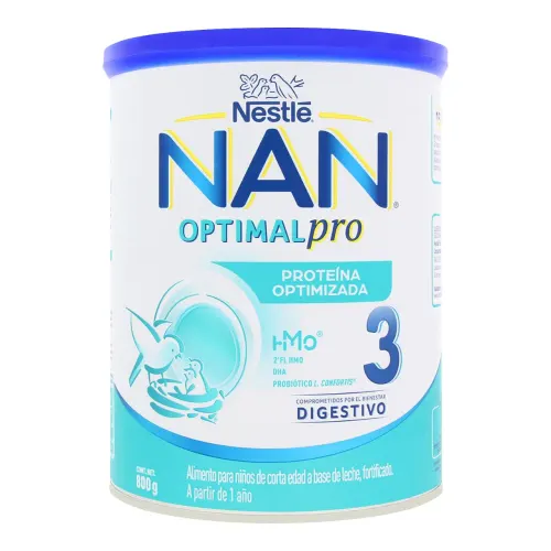 Comprar Nan Optipro 3 Fórmula Infantil Para Bebés De 1 A 2 Años 800 Gr Lata