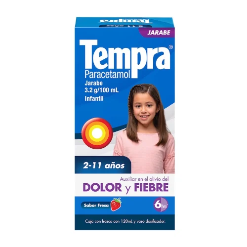 Comprar Tempra Infantil 3.2 G Jarabe Sabor Fresa 120 Ml