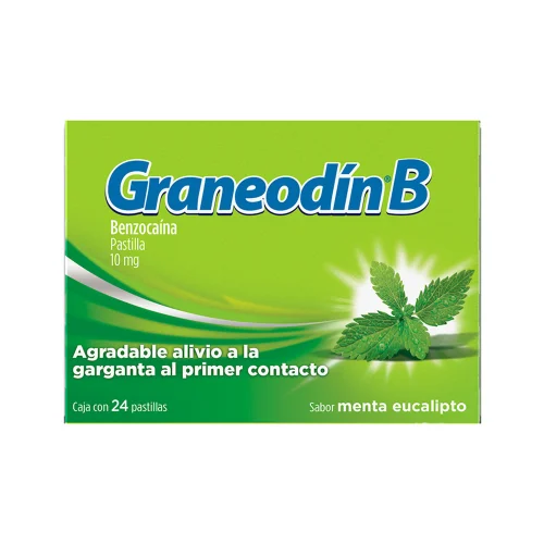 Comprar Graneodin B 10 Mg Con 24 Pastillas Sabor Menta Eucalipto