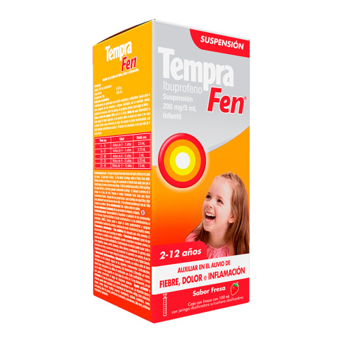 Tempra Fen 200 Mg Con 100 Ml Suspensión