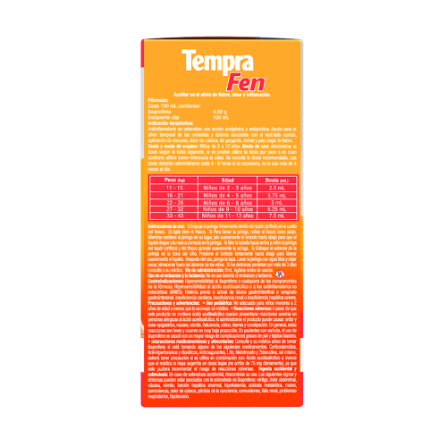 Tempra Fen 200 Mg Con 100 Ml Suspensión