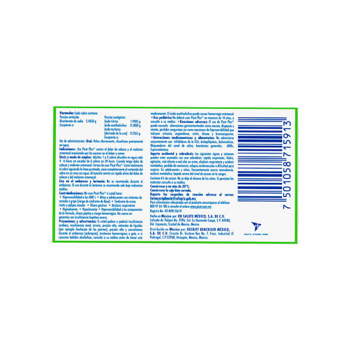 Picot Plus Sal De Uvas 0.2165/0.5/1.9485 G Con 9 Sobres